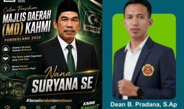 Bendahara Karang Taruna Pandeglang Dean Bayu Pradana Sampaikan Selamat Kepada Nana Suryana (Gatuel) Terpilih Sebagai Presidium MD KAHMI Pandeglang Pada Musda IV