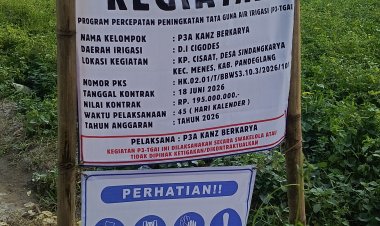 Diduga Pengerjaan Proyek P3-TGAI di Desa Sindangkarya Asal Jadi, Warga Soroti Kualitas Bangunan