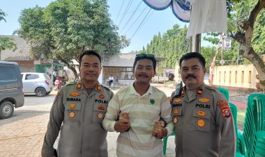 Ketua BPPKB DPAC WANASALAM Menyambut dan memberika penghormatan terakhir kepada kapolsek baru dan kapolsek Lama