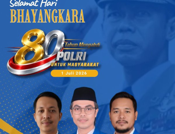 Selamat Hari Bhayangkara ke-80 Tahun 2026. DPD KNPI Pandeglang