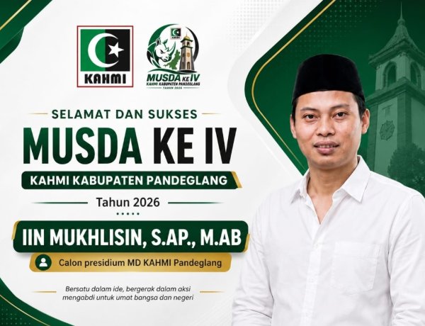 Berlangsung Sukses Musda IV MD KAHMI Pandeglang 2026, Iin Muhlisin Terpilih Sebagai Presidium
