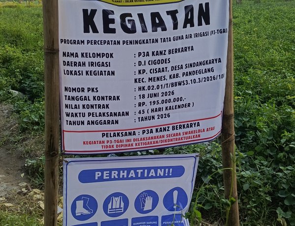 Diduga Pengerjaan Proyek P3-TGAI di Desa Sindangkarya Asal Jadi, Warga Soroti Kualitas Bangunan