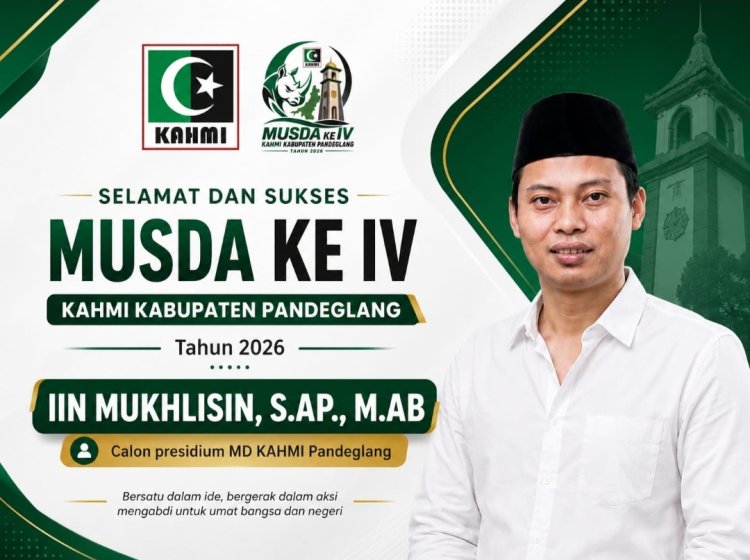 Berlangsung Sukses Musda IV MD KAHMI Pandeglang 2026, Iin Muhlisin Terpilih Sebagai Presidium
