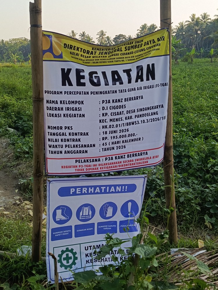 Diduga Pengerjaan Proyek P3-TGAI di Desa Sindangkarya Asal Jadi, Warga Soroti Kualitas Bangunan