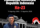 H. Uun Junandar, Kadis Perikanan Kab. Pandeglang Sampaikan Selamat HUT Mahkamah Konstitusi RI ke-23