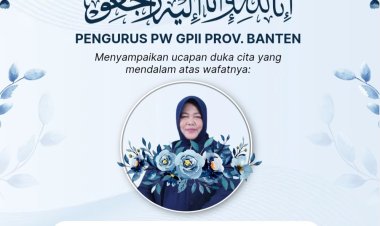 Pengurus PW GPII Banten Sampaikan Turut Berduka Cita Atas Meninggalnya Hj. Euis Yuningsih, Direktur Perumdam Tirta Berkah Pandeglang