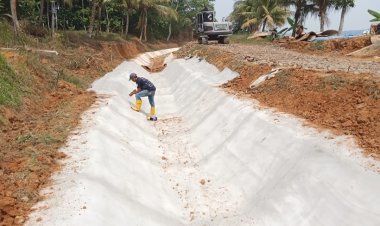 Selesaikan Dua Paket Pekerjaan D.I, BBWSC3 Walaupun Lokasi Sulit Diakses, PT. Nindya Karya Lakukan Pemeliharaan
