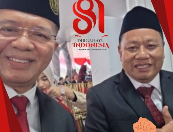 Hadiri Perayaan HUT RI Ke-81 di Istana Negara, Uhadi Sekjen APDESI Merah Putih Bersama Ketua Umum ABPEDNAS Indonesia Indra Utama