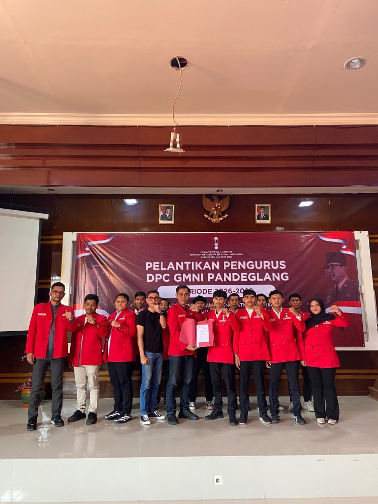 PELANTIKAN DPC GMNI PANDEGLANG PERIODE 2026–2028: MERAWAT PERSATUAN, MENGUATKAN BARISAN, GOTONG ROYONG WUJUDKAN PASAL 33 UUD 1945