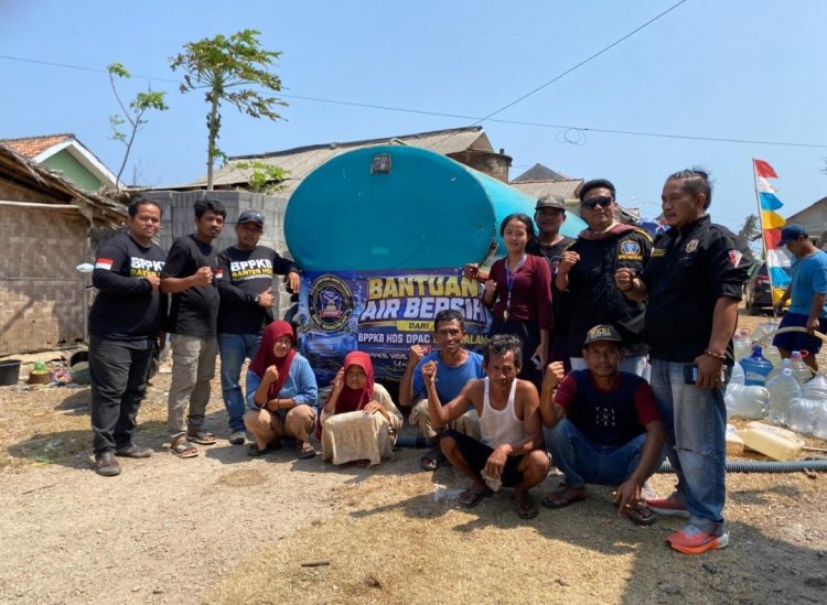 Hari Kedua Penyaluran Bantuan Air Bersih BPPKB HDS Wanasalam dan Malingping Disambut Antusias Warga Desa Muara Kp. Karang Kencana