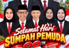 Selamat Hari Sumpah Pemuda Ke-98 Tahun 2026, Segenap Kelaurga Besar BKPSDM Pandeglang