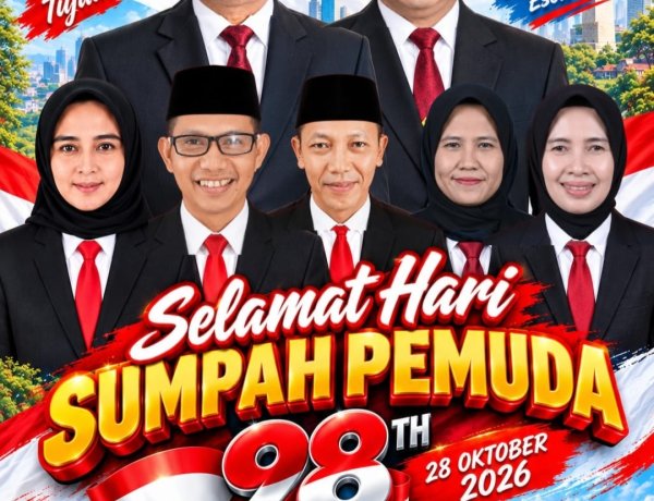 Selamat Hari Sumpah Pemuda Ke-98 Tahun 2026, Segenap Kelaurga Besar BKPSDM Pandeglang